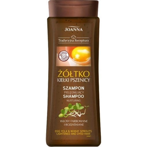 Joanna Tradycyjny szampon żółtko i kiełki do włosów farbowanych rozjaśnionych - 300ml - Image 2