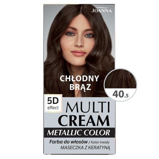 Joanna Multi Cream Metallic Color farba 40.5 - Chłodny Brąz