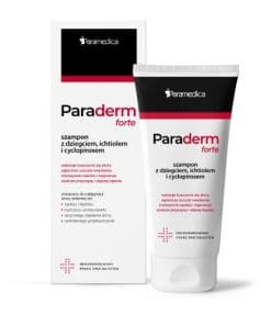 Paraderm Forte szampon z dziegciem ichtiolem i cyclopiroxem - 150g