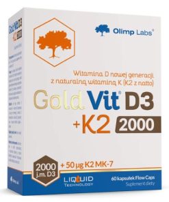 Olimp Gold-Vit D3 2000 IU + K2 MK-7 50 μg - 60 kapsułek