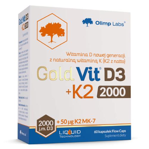 Olimp Gold-Vit D3 2000 IU + K2 MK-7 50 μg - 60 kapsułek