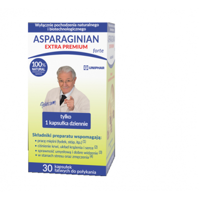 Asparaginian Extra Premium Forte 30 kapsułek