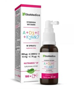 EkaMedica Synergia witamin A + D3 + E + K2MK7 spray 30 ml