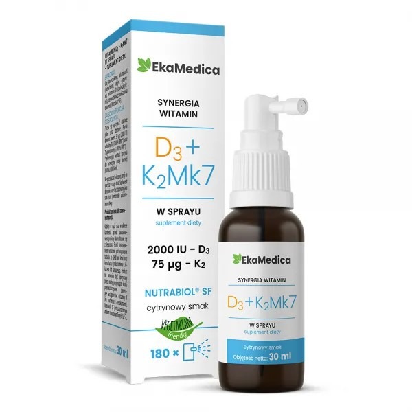 EkaMedica Witaminy D3+K2Mk7 30 ml