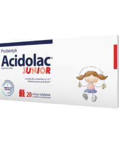 Acidolac Junior o smaku truskawkowym 20 misio-tabletek