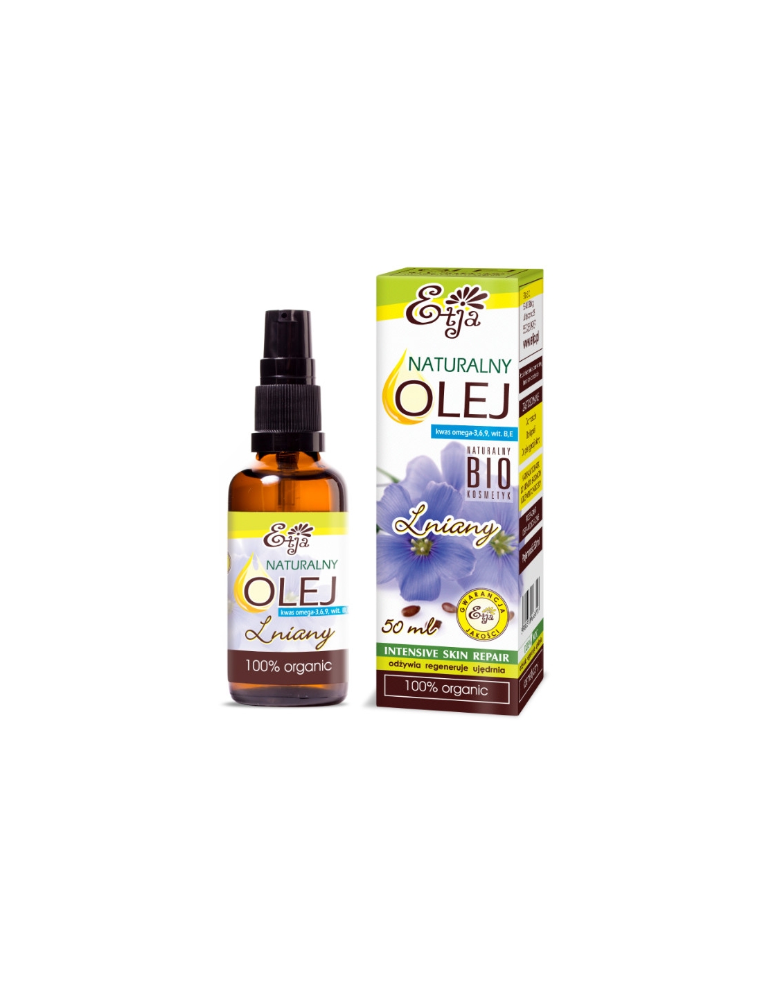 Etja Naturalny olej lniany Bio - 50ml