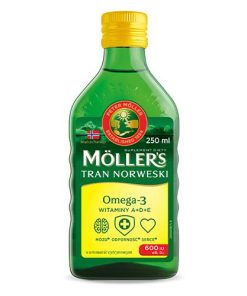 Moller's Tran Norweski o aromacie cytrynowym płyn 250 ml