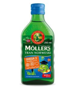 Moller's Tran Norweski o aromacie owocowym płyn 250 ml
