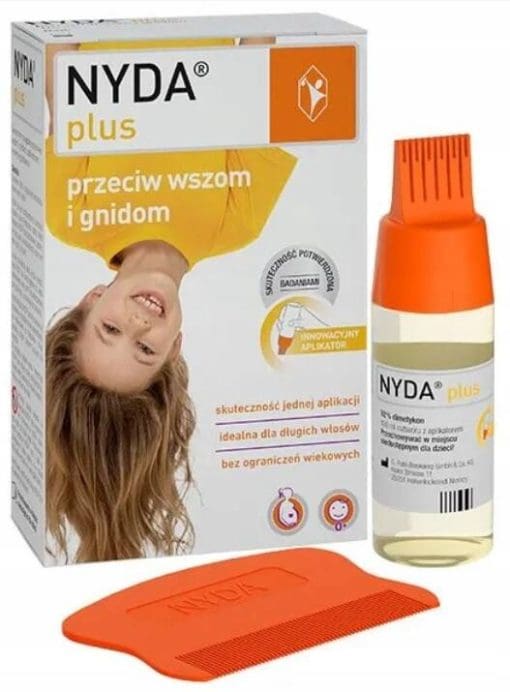 NYDA Plus aerozol i grzebień do usuwania wszy - 100ml