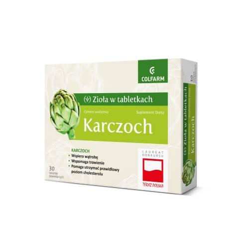 Colfarm Karczoch zioła w tabletkach 30 tabletek