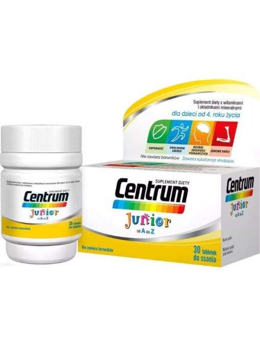 Centrum Junior witaminy i minerały dla dzieci 30 tabletek do ssania