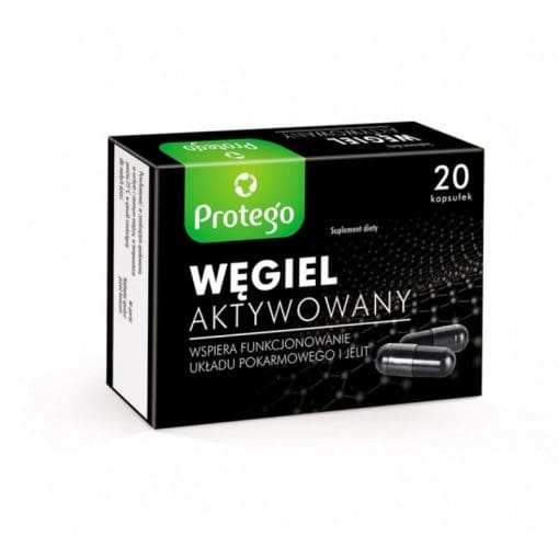 Węgiel Aktywowany Protego - 20kapsułek