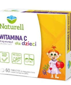 Naturell Witamina C smak czarnego bzu i jabłka - 60tabletek do rozgryzania i żucia