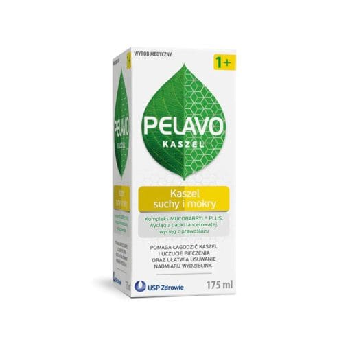 Pelavo Kaszel suchy i mokry syrop dla dzieci powyżej 1 roku życia - 175ml