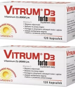 Vitrum D3 forte 2000 j.m - 120kapsułek