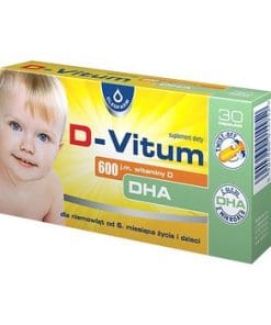 D-Vitum 600 j.m. witaminy D DHA 30 kapsułek