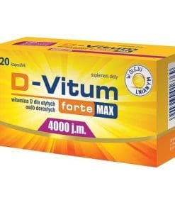 D-Vitum Forte Max 4000 j.m. witamina D dla dorosłych 120 kapsułek