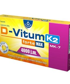 D-Vitum Forte Max 4000 j.m. K2 witamina D i K dla dorosłych 60 kapsułek