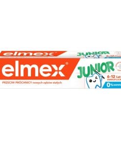 Elmex Junior Przeciw Próchnicy pasta do zębów dla dzieci 6-12 lat 75 ml