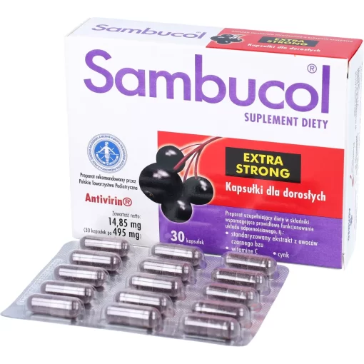 Sambucol Extra Strong - 30kapsułek 