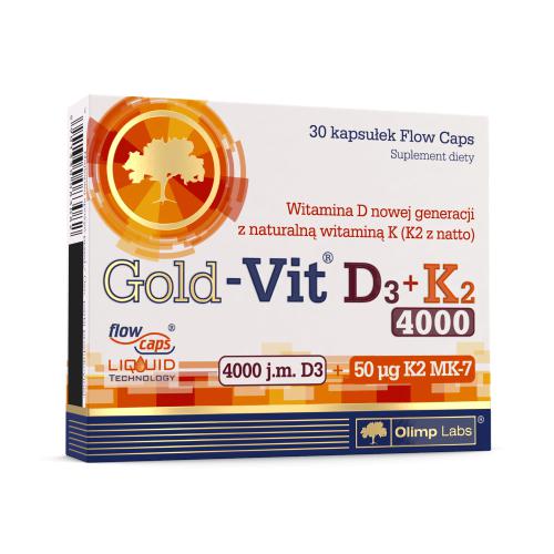 Olimp Gold-Vit D3 4000j.m. + K2 - 30 kapsułek