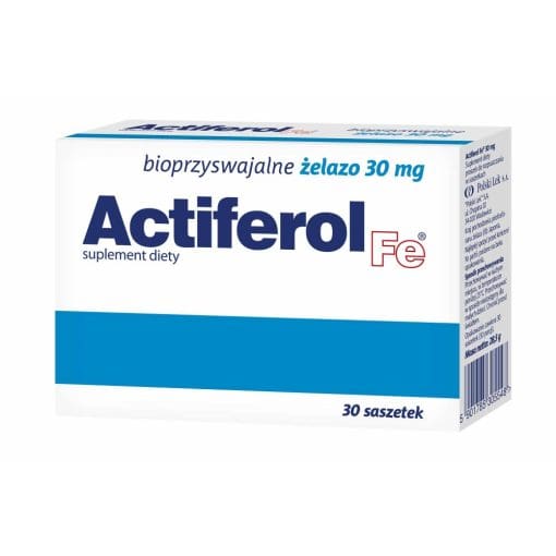 Actiferol Fe bioprzyswajalne żelazo 30 mg 30 saszetek