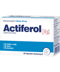 Actiferol Fe bioprzyswajalne żelazo 30mg 30 kapsułek