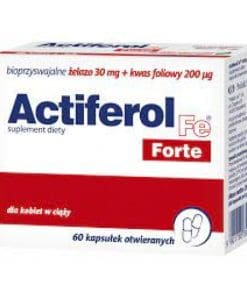 Actiferol Fe Forte bioprzyswajalne żelazo 60 kapsułek