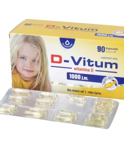D-Vitum, witamina D 1000 j.m., 90 kapsułek twist-off