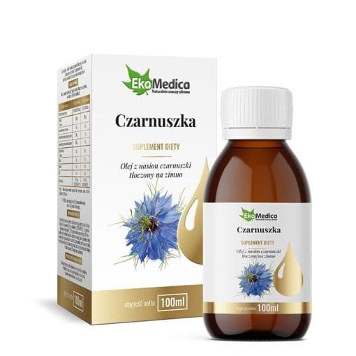 EkaMedica Czarnuszka olej z nasion czarnuszki tłoczony na zimno 100 ml