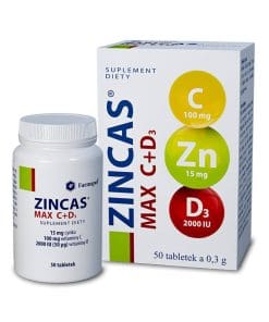Zincas Max C + D3 - 50tabletek