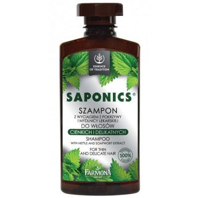 Saponics Szampon z wyciągiem z pokrzywy - 330ml