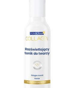 Novaclear Collagen Rozświetlający tonik do twarzy równoważący pH skóry - 100ml