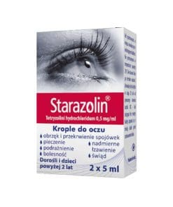 Starazolin natychmiastowa ulga dla podrażnionych oczu - 2x5ml