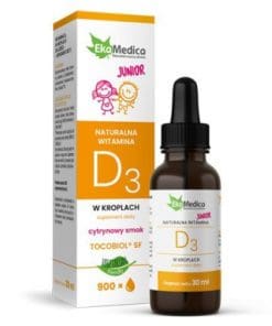EkaMedica Junior naturalna witamina D3 w kroplach 30 ml