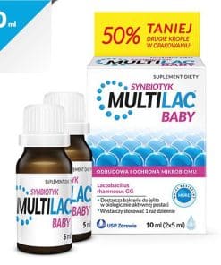 Multilac Baby, Synbiotyk krople, 2 x 5 ml