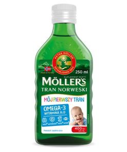Tran Norweski Omega-3 Moller's Mój Pierwszy 250 ml