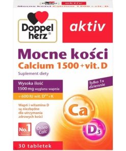 Doppelherz Aktiv Mocne kości Calcium 1500+vit D 30 tabletek