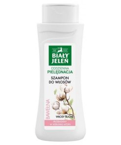 Biały Jeleń Szampon do włosów suchych z czystą bawełną - 300ml