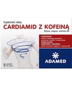 Cardiamid z kofeiną 8 pastylek do ssania
