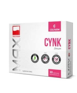 Colfarm Max Cynk 10 mg 30 tabletek