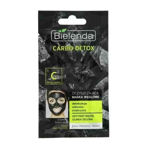 Bielenda Carbo Detox Oczyszczająca maska węglowa do cery mieszanej i tłustej - 8g