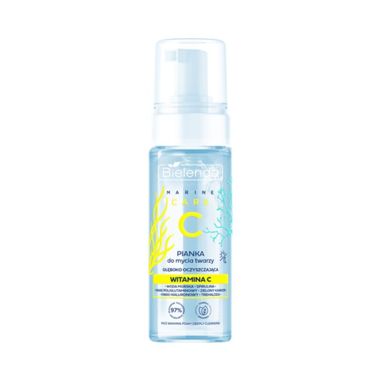 Bielenda C Marine Care Pianka do mycia twarzy głęboko oczyszczająca z witaminą C - 150 ml