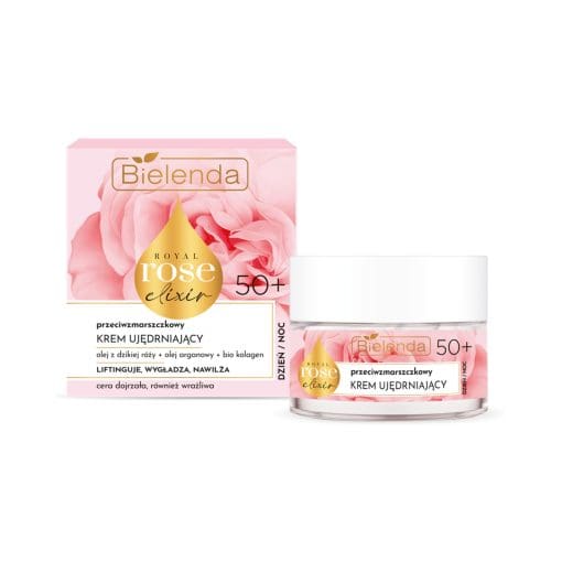 Bielenda Royal Rose Elixir Przeciwzmarszczkowy Krem Ujędrniający 50+ - 50g