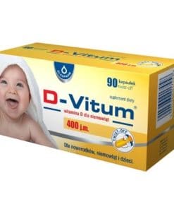 D-Vitum 400 j.m. witamina D dla niemowląt 90 kapsułek twist-off
