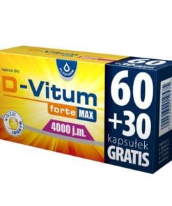 D-Vitum forte Max 4000 j.m. - 90 kapsułek (60+30kaps.)