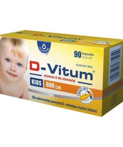 D-Vitum witamina D 600 j.m. dla niemowląt – 90 kapsułek twist-off