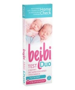 Home Check Test ciążowy Bejbi Duo płytkowy + strumieniowy -2sztuki