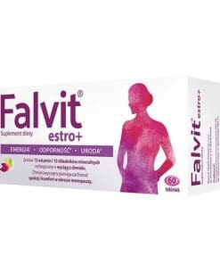 Falvit Estro+ wzbogacony o wyciąg z szyszek chmielu 60 tabletek