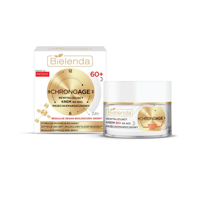 Bielenda Chrono Age 60+ Rewitalizujący krem przeciwzmarszczkowy na noc 50 ml